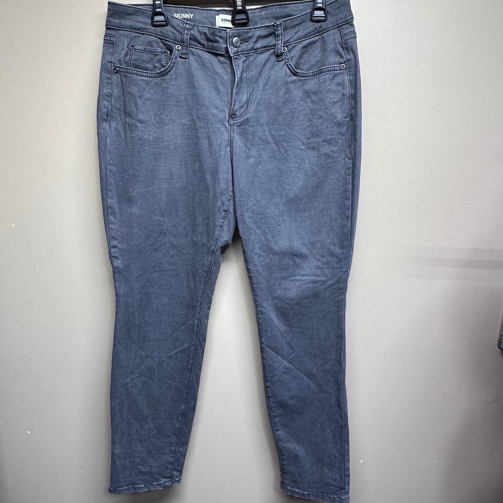 SONOMA Skinny Jeans Womens Size 12S Gray Casual Stretch Denim Pants